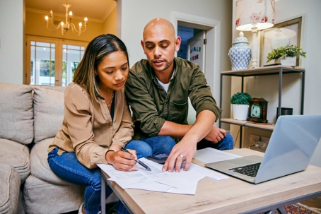 Couple Looking at Documents